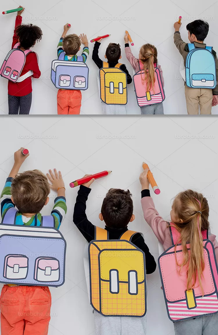 عکس نقاشی کردن کودکان | گرافیک با طعم تربچه