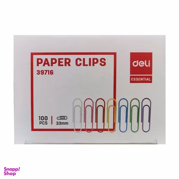 گیره کاغذ دلی مدل 39716 بسته 100 عددی