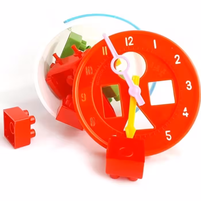 اسباب بازی بلوک ساختنی 2001 سطلی به همراه ساعت بریکس