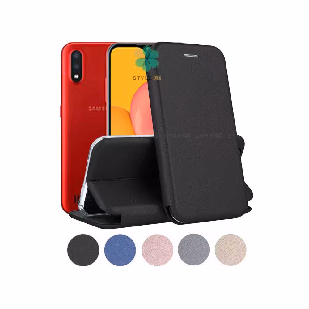 کیف کلاسوری چرمی گوشی سامسونگ Samsung Galaxy M01