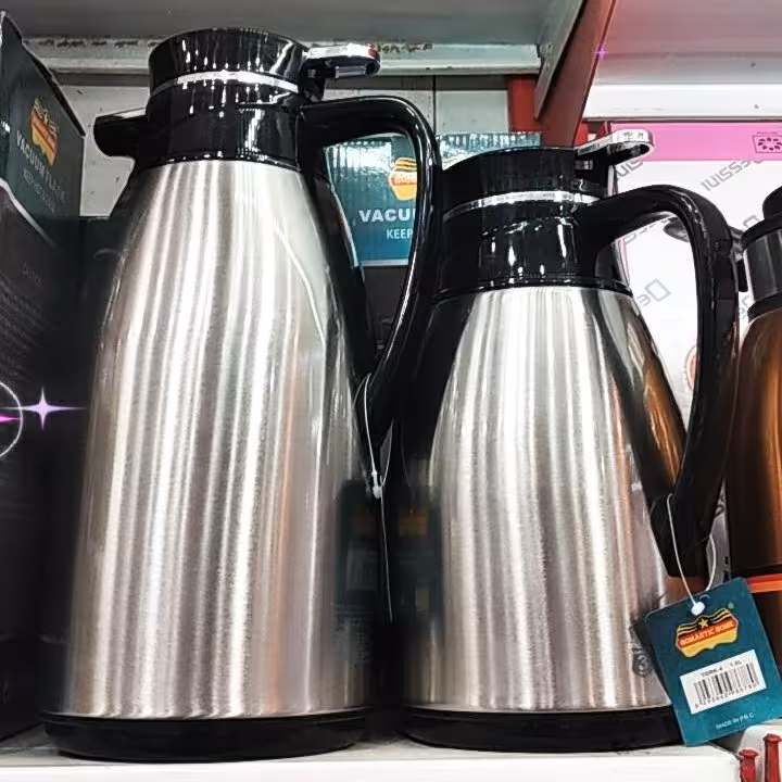 فلاکس استیل رمانتیک 1.6لیتری نگهداری 12 ساعته سرد و گرم شیشه صورتی