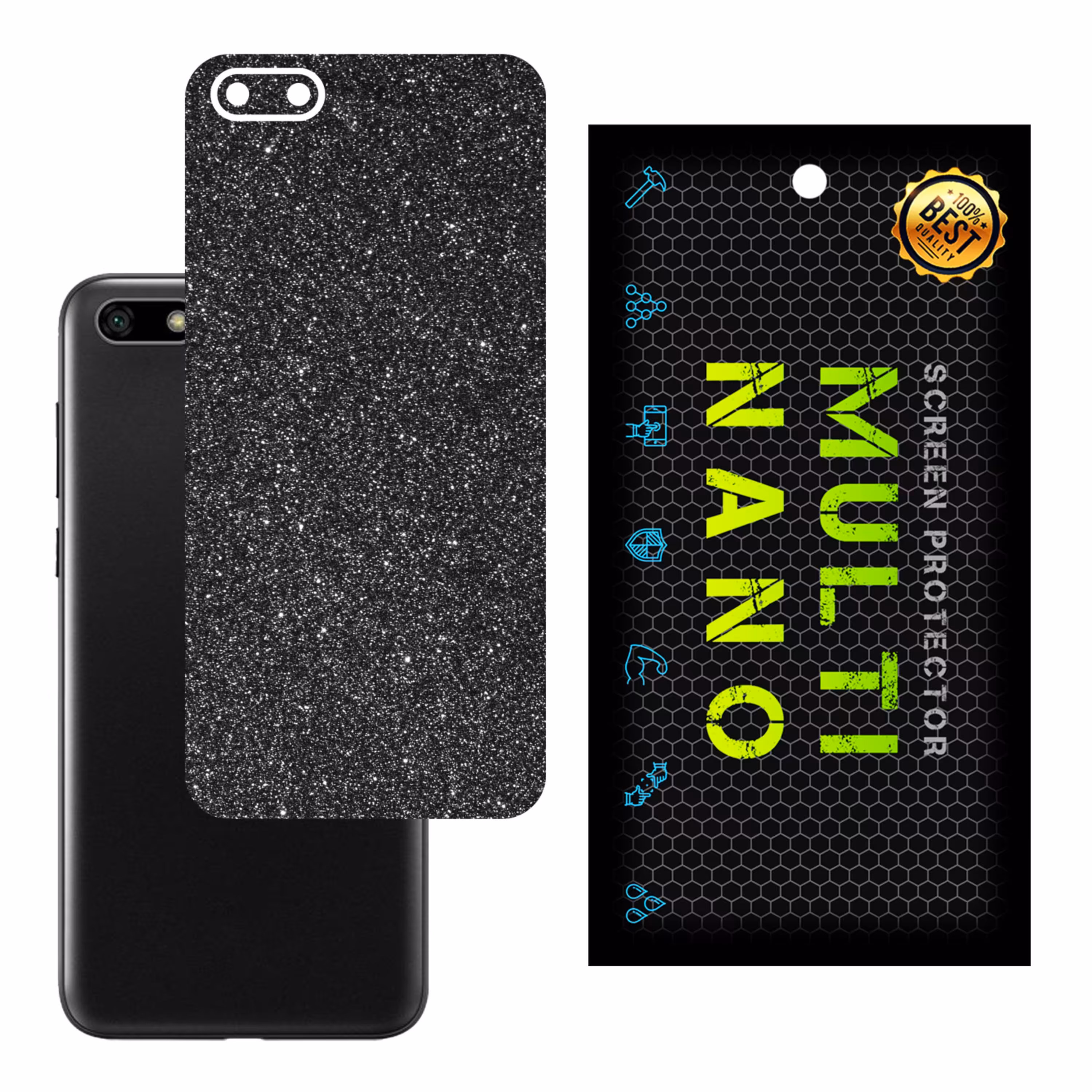 برچسب پوششی MultiNano مدل X-G1F-Gray برای پشت موبایل هوآوی Y5 Prime 2018