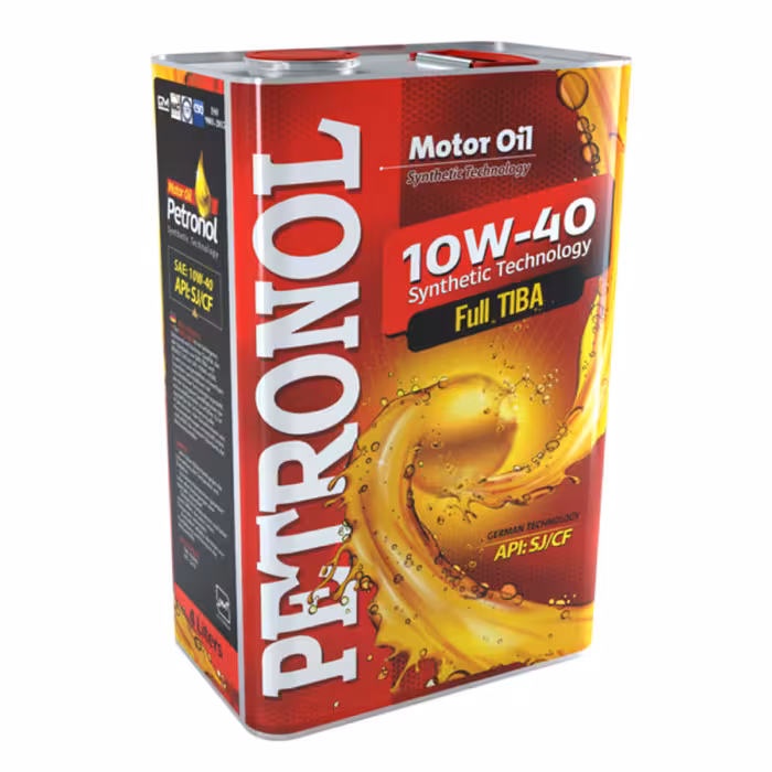 روغن موتور خودرو پترونول فول تیبا 10W40 نیمه سنتتیک فلزی حجم 4 لیتر
