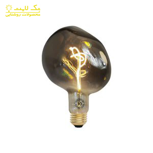 لامپ ادیسونی گرد مدل سنگ شیشه دودی
