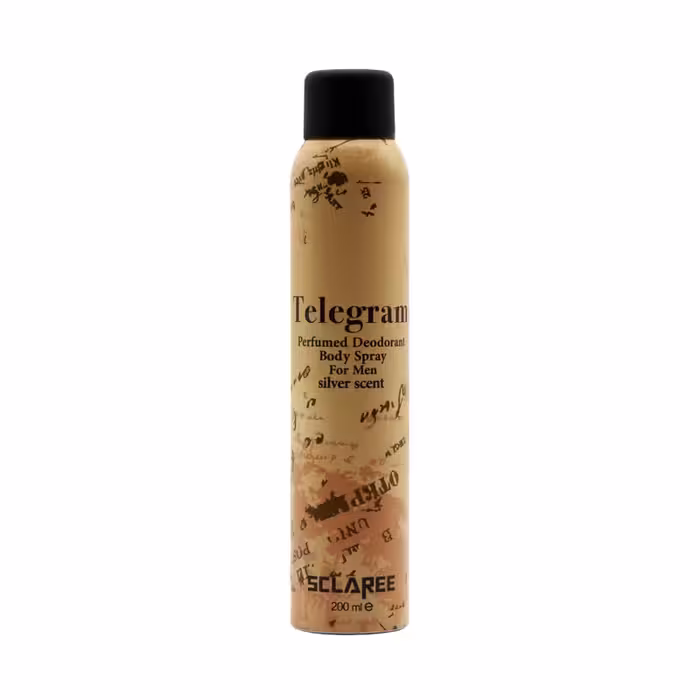 اسپری بدن مردانه اسکلاره مدل Telegram با رایحه Silver Scent حجم 200 میل