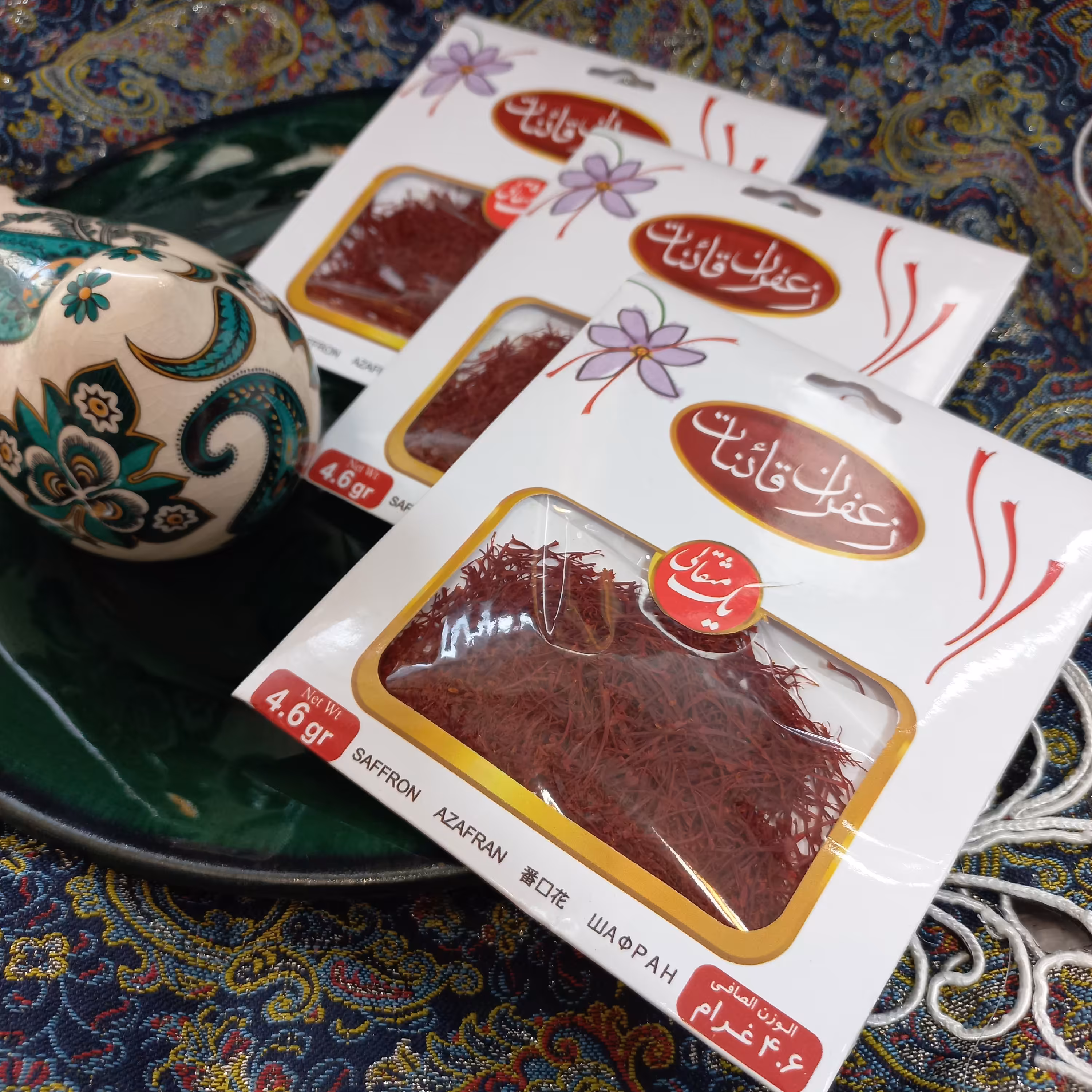 زعفران ممتاز قائنات یک مثقال تمام نگین درجه یک صادراتی رنگ و عطر عالی