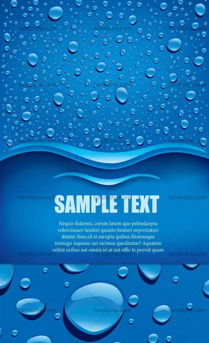 وکتور بکگراند با قطره های آب | گرافیک با طعم تربچه