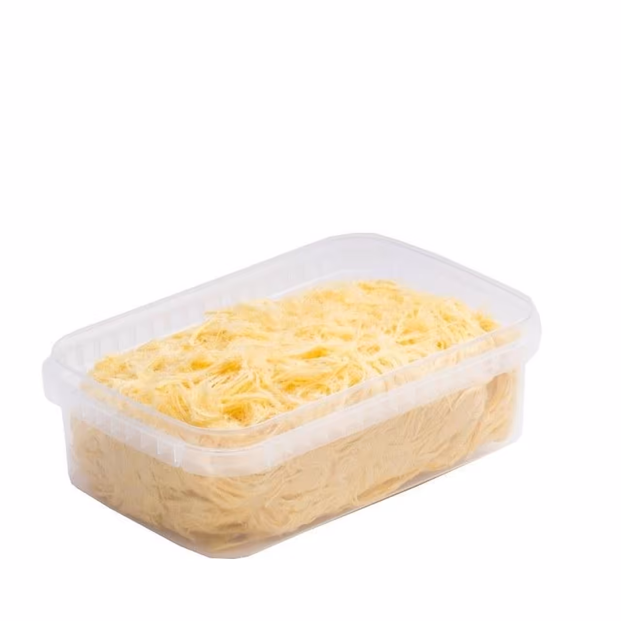 پشمک زعفرانی جعبه پلاستیکی سنتی یزد