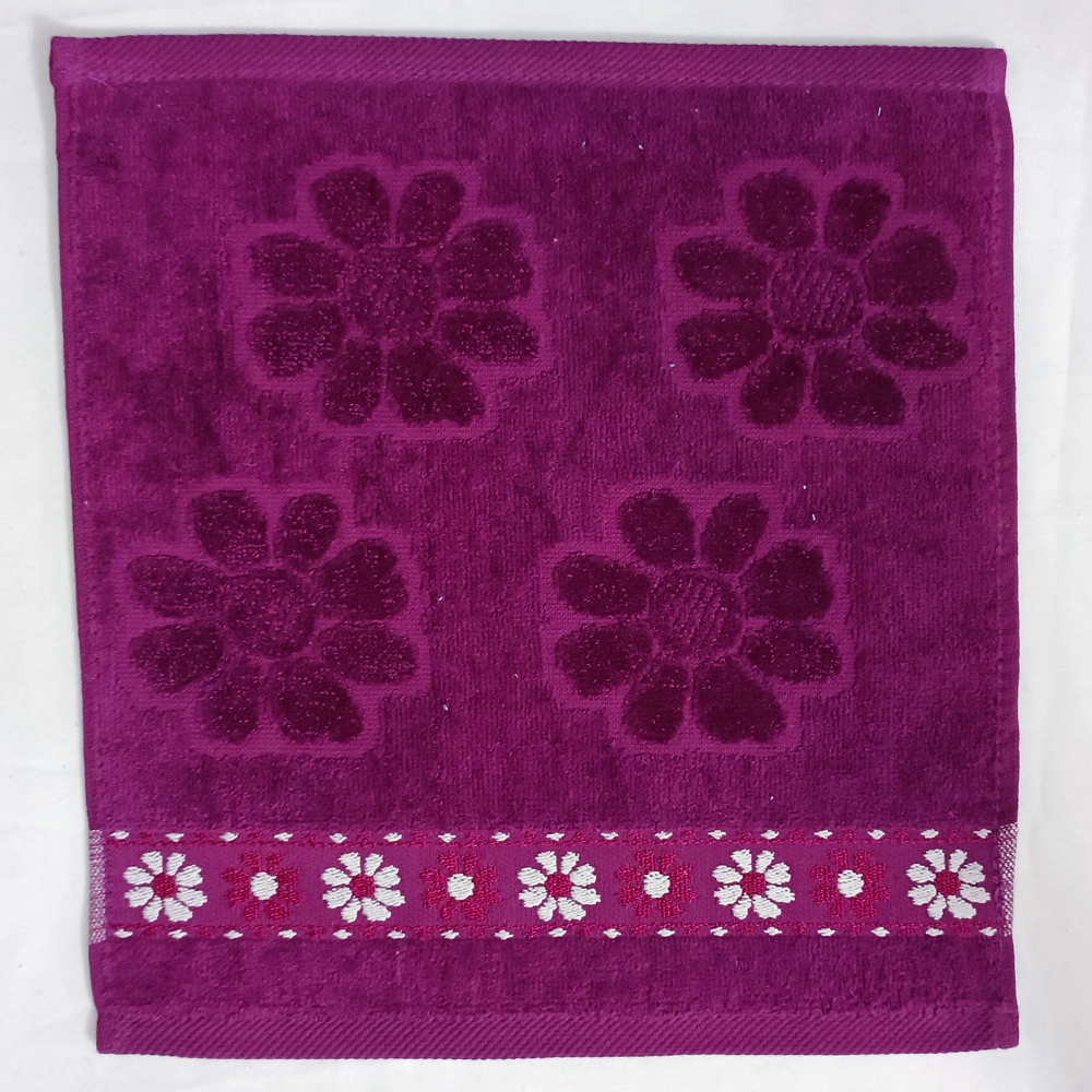 حوله دستمال بهباف آذر مدل پاپاتیا سایز 30 در 30 کد 06