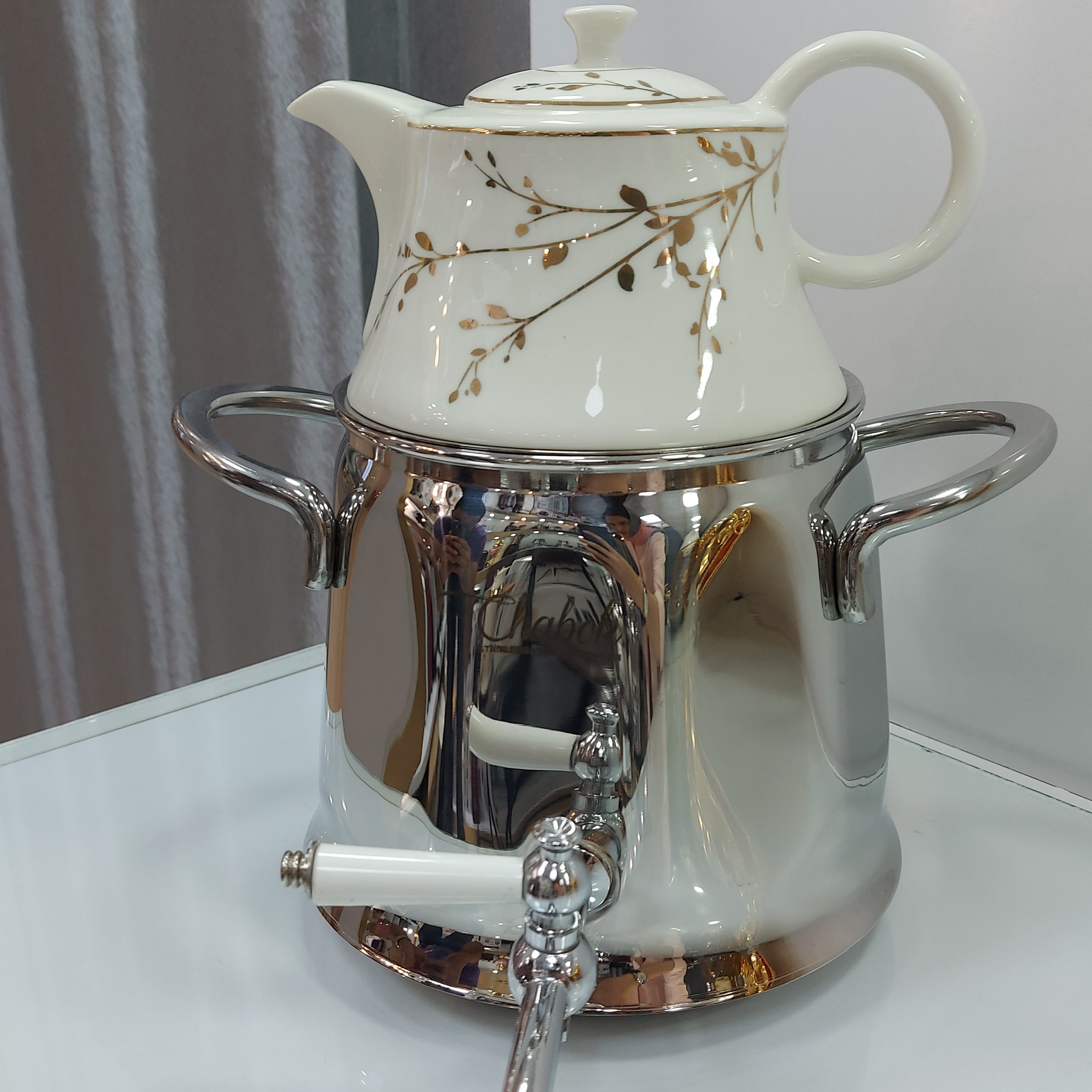 کتری قوری استیل کف چدن 3 لیتری