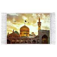 تابلو فرش ماشینی افراتوس طرح حرم امام رضا(ع) سایز A3