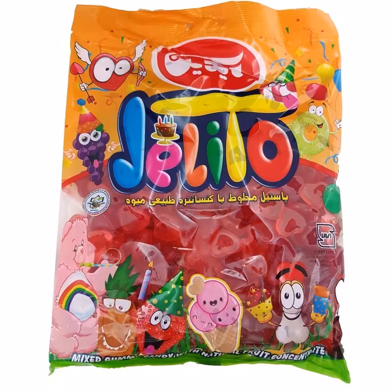 پاستیل قلبی با طعم میوه  آیدین مقدار 1کیلوگرم