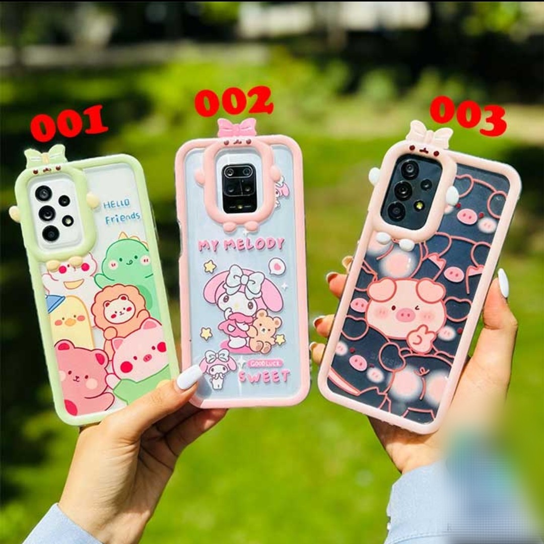 قاب موبایل شفاف طرح دار  سامسونگ شیائومی آیفون