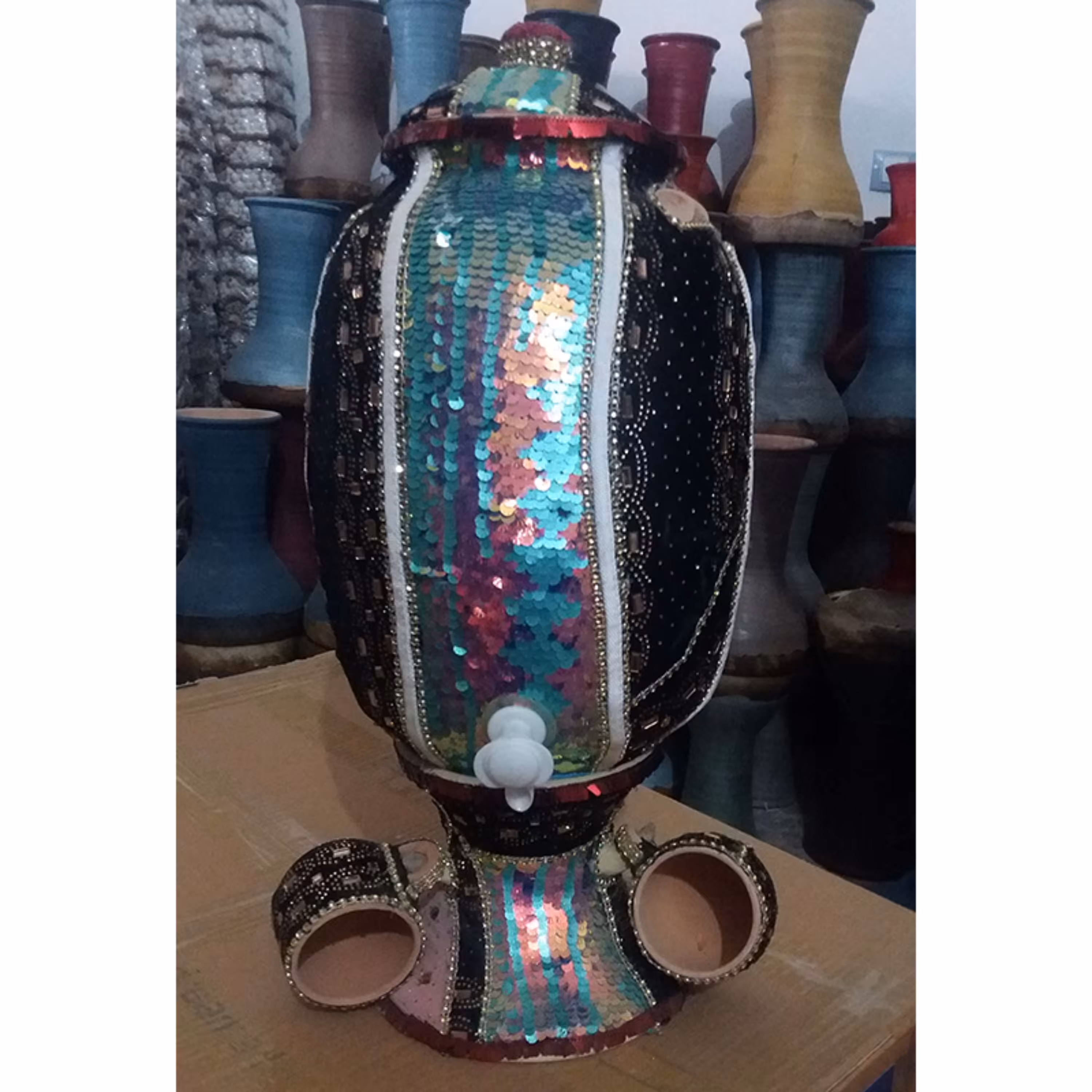 کلمن آب سفالی