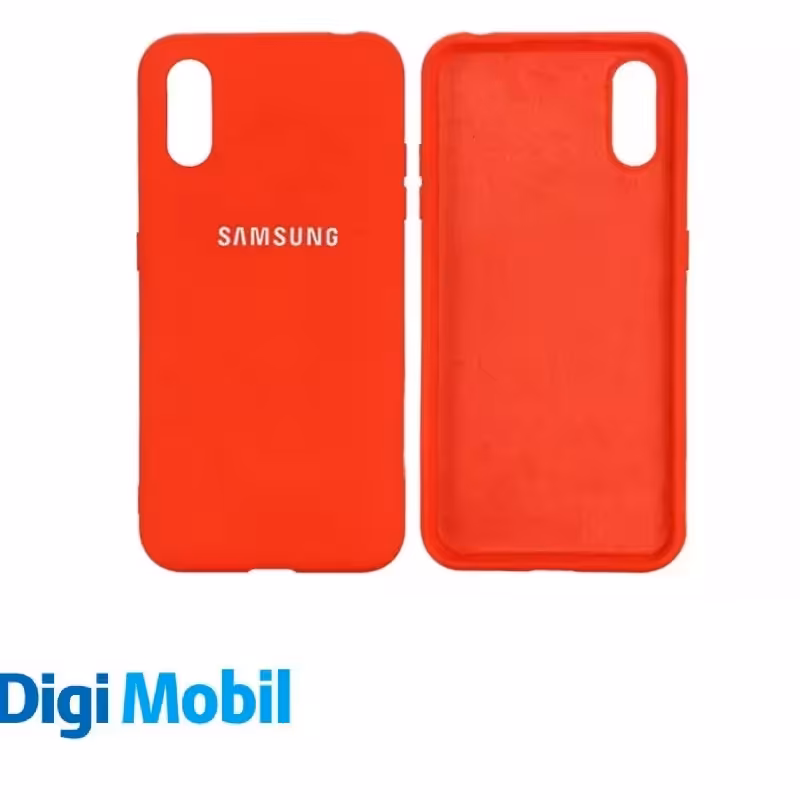 قاب گوشی سامسونگ A01Core مدل سیلیکونی اصل رنگ قرمز
