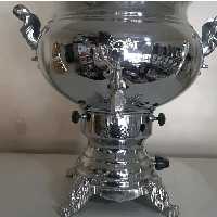 سماور  10 لیتری پایه کله شیری برند شبنم درجه یک ساخت ایران 