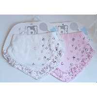 پیش بند دستمال گردنی 2 عددی نوزاد دخترانه کد 75102 بی بیبی Bi Baby