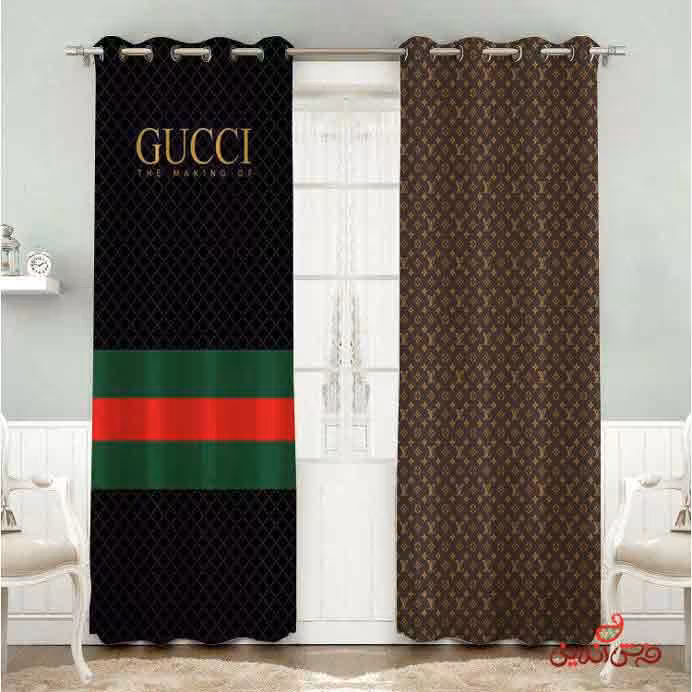 پرده 2عددی طرح گوچی کد 2344