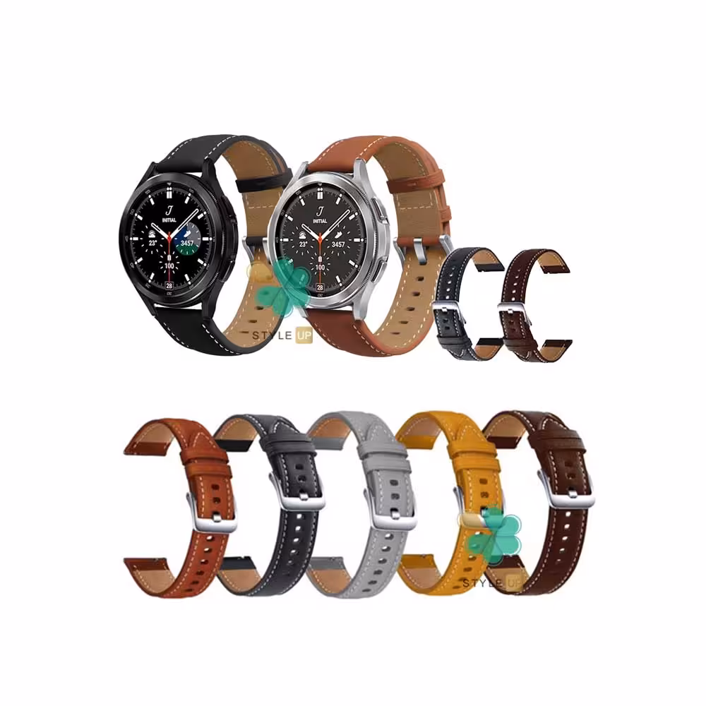 بند چرم ساعت سامسونگ Samsung Galaxy Watch 4 Classic مدل Premium