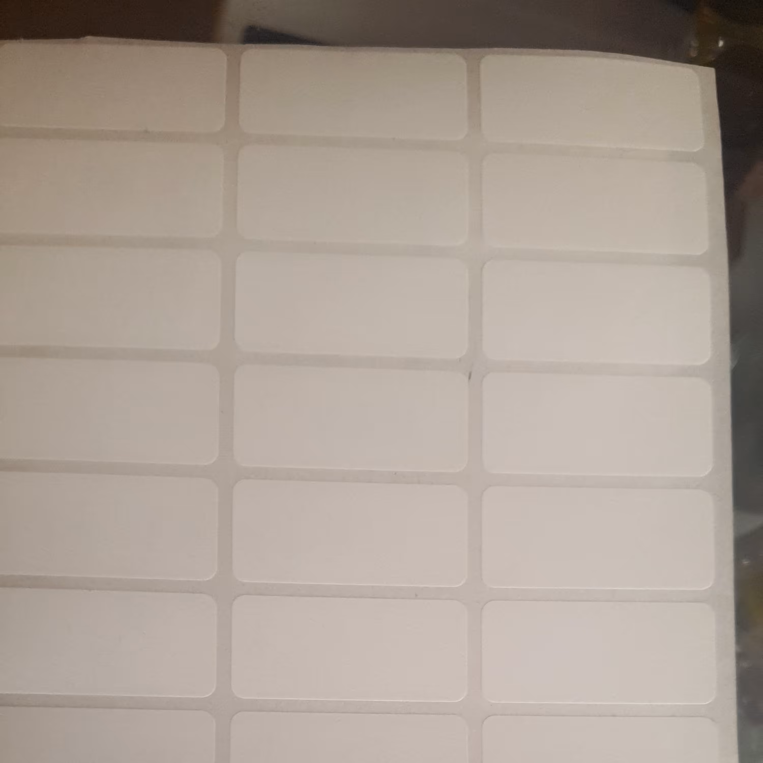 برچسب 3.5 در 1.5 سفید ساده 354 عددی