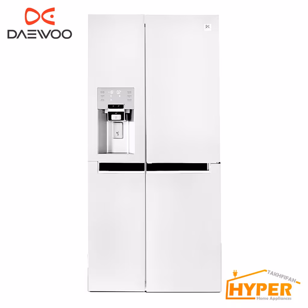یخچال فریزر ساید بای ساید دوو D4S-0036MW سفید متالیک 36 فوت
