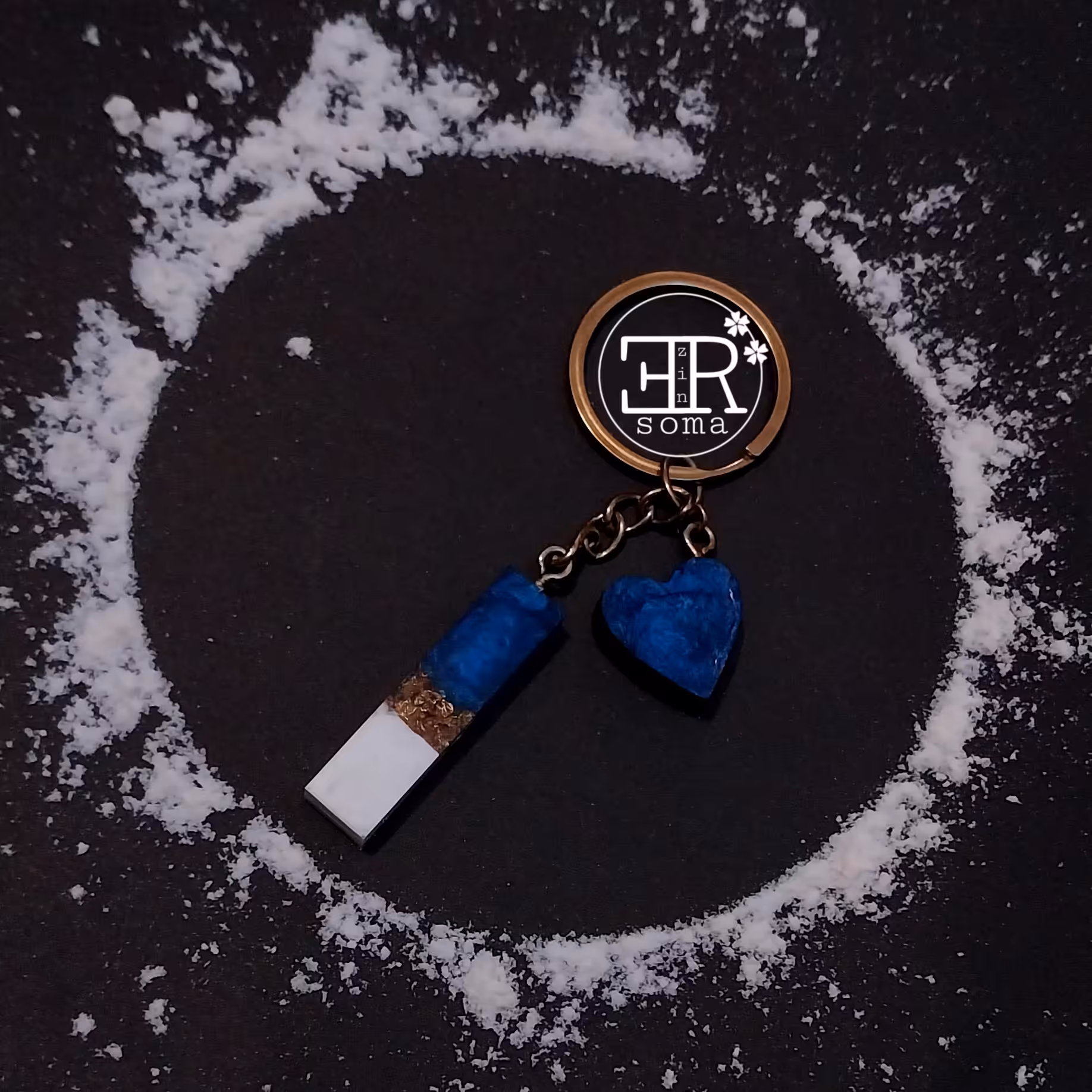 جاکلیدی آویز کلید حروف اسم انگلیسی i رزینی