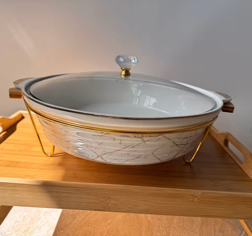 سوفله خوری مدل ماربل وارمردار سایز متوسط