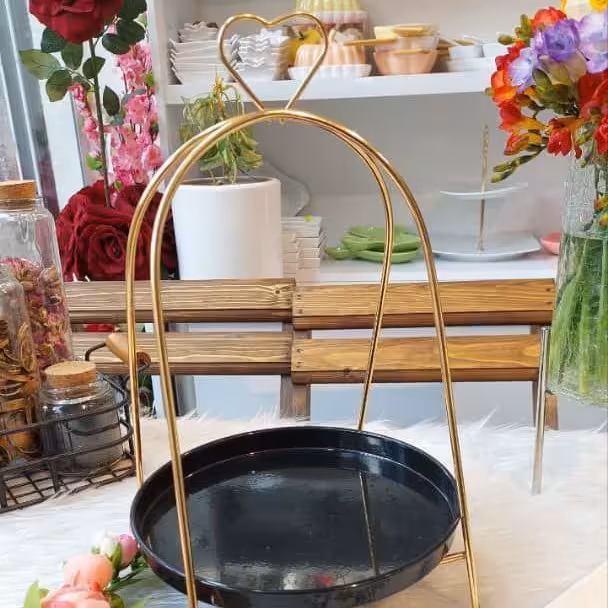 استند پذیرایی قلبی شکل.ارتفاع 35.قطر 22 س