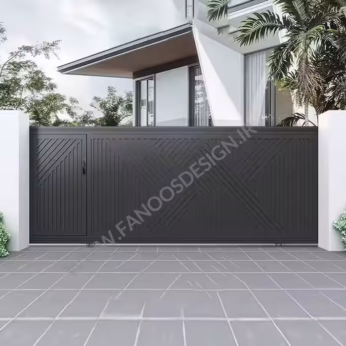 درب حیاط ریلی کد 40012