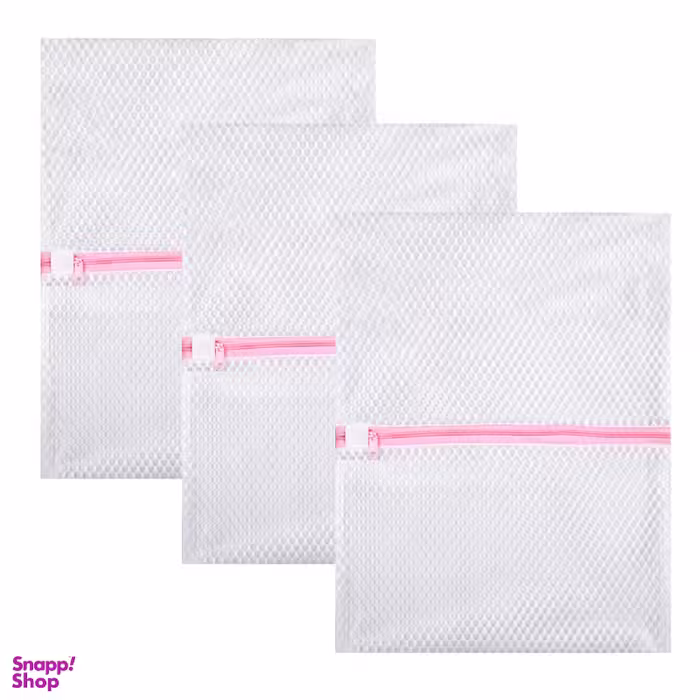 محفظه شستشو لباس زیر زنانه ونکو مدل ستاره بسته 3 عددی