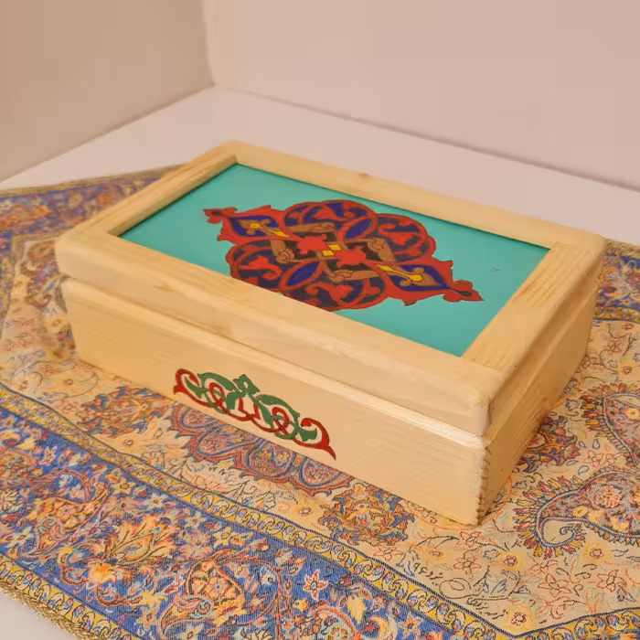 جعبه چوبی زیورآلات و نگه دارنده چای و دمنوش کد 2