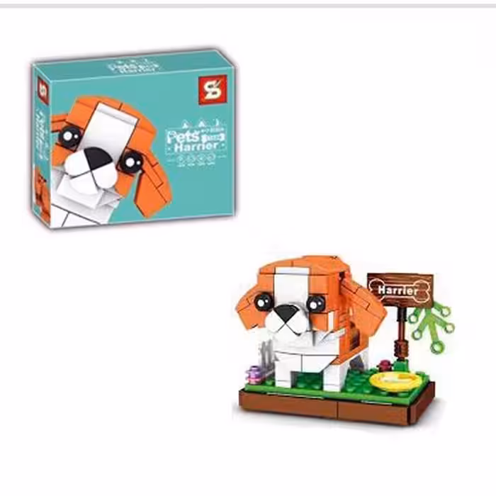 اسباب بازی لگو 128 تکه مدل سگ هریر کد 7722B