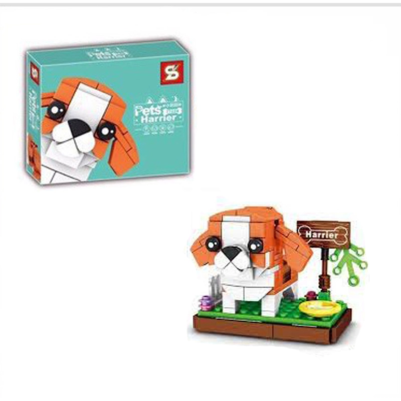 اسباب بازی لگو 128 تکه مدل سگ هریر کد 7722B