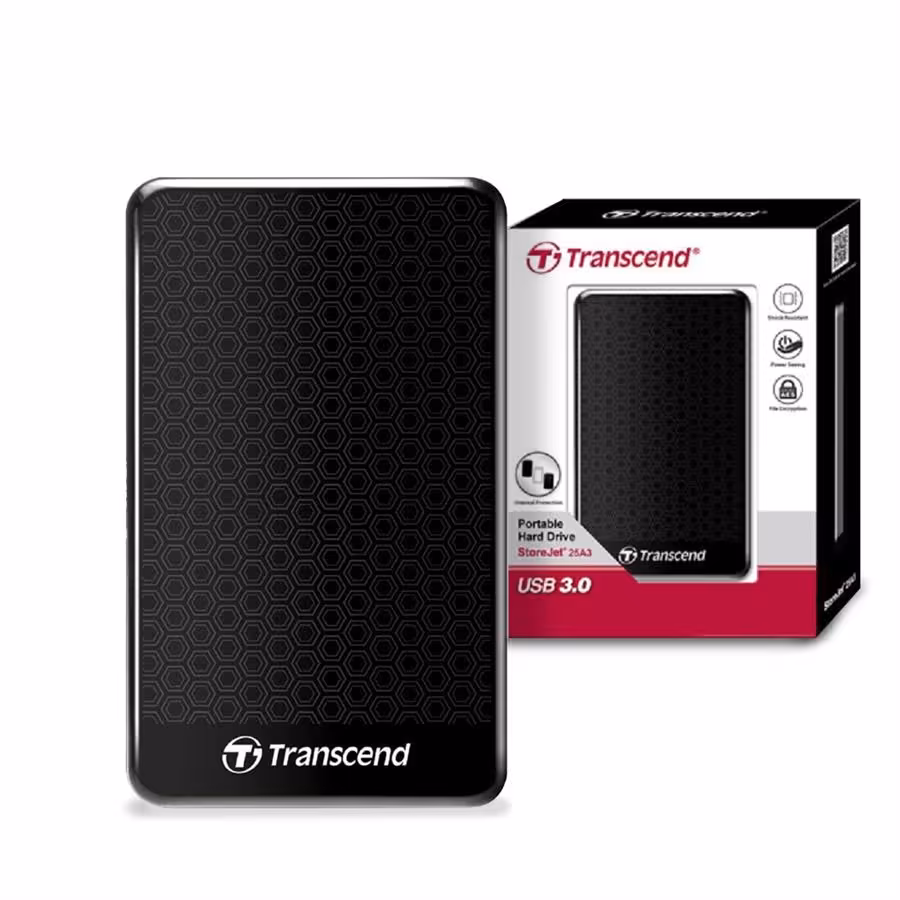 هارد اکسترنال ترنسند استورجت 25 ای 3 با ظرفیت 500 گیگابایت