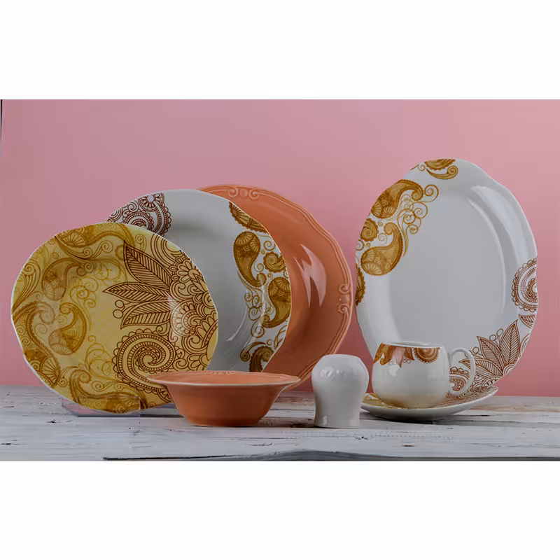 سرویس چینی مدل آرگونا صورتی