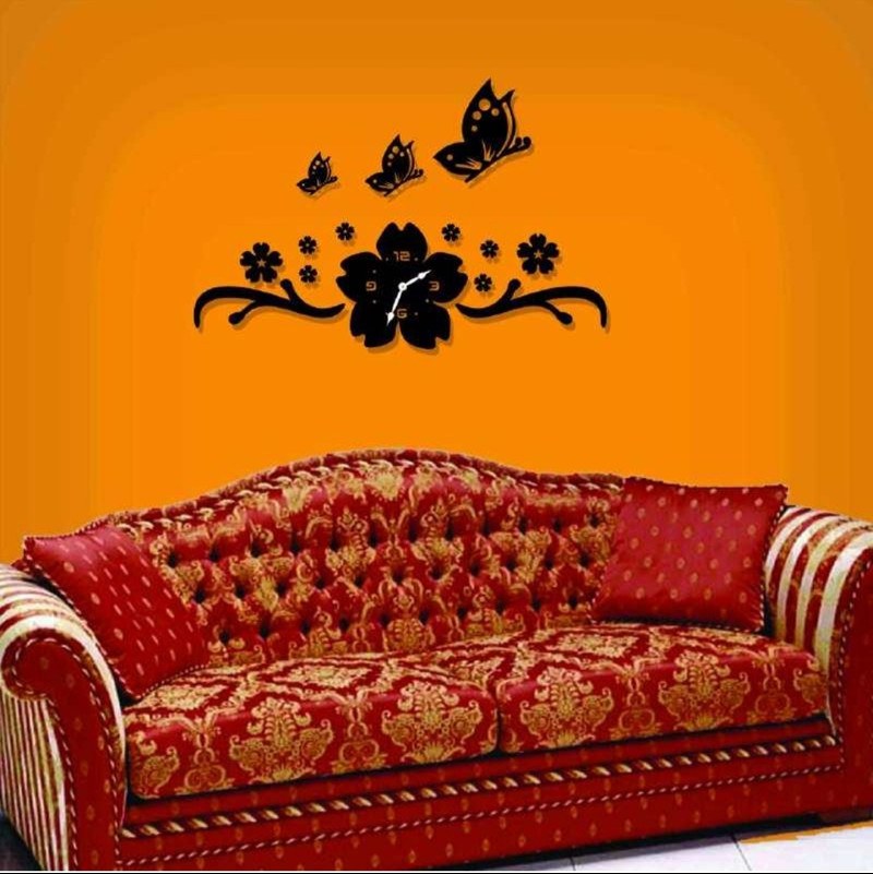 ساعت دیواری پدیده پلاس مدل ارکیده