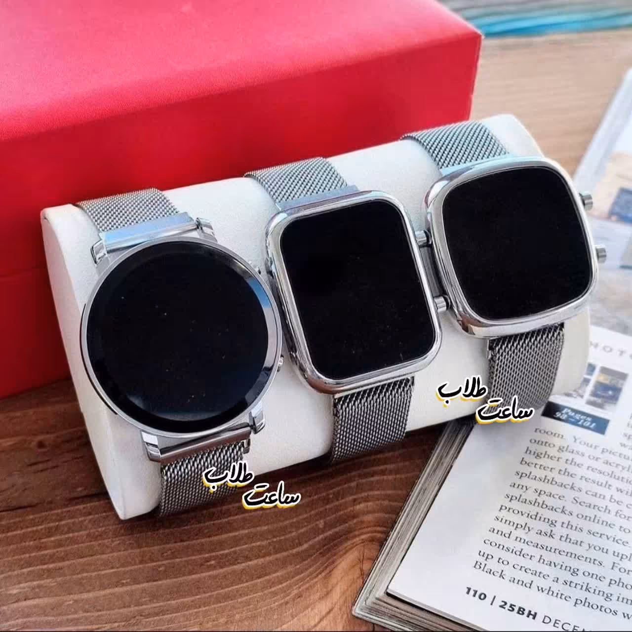 ساعتمچی ست ال ای دی دکمه ای زنانه و مردانه led