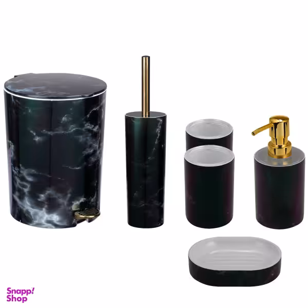ست سرویس بهداشتی 6 پارچه لیمون مدل marbelbla