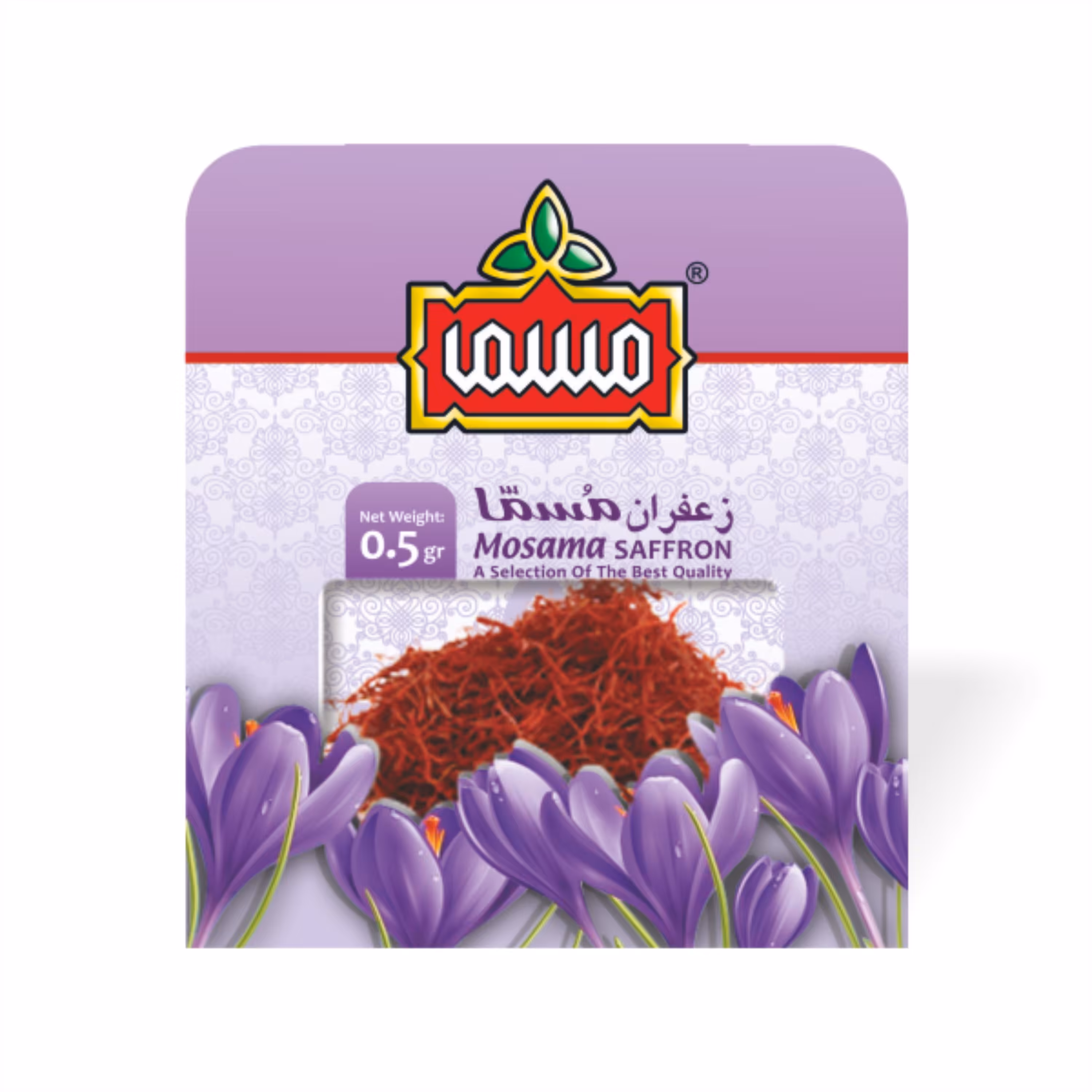 زعفران سرگل طلای سرخ ایرانی مسما  - نیم گرمی کارتی