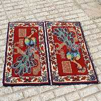 قالیچه دستبافت طرح طاووس(کد A4)