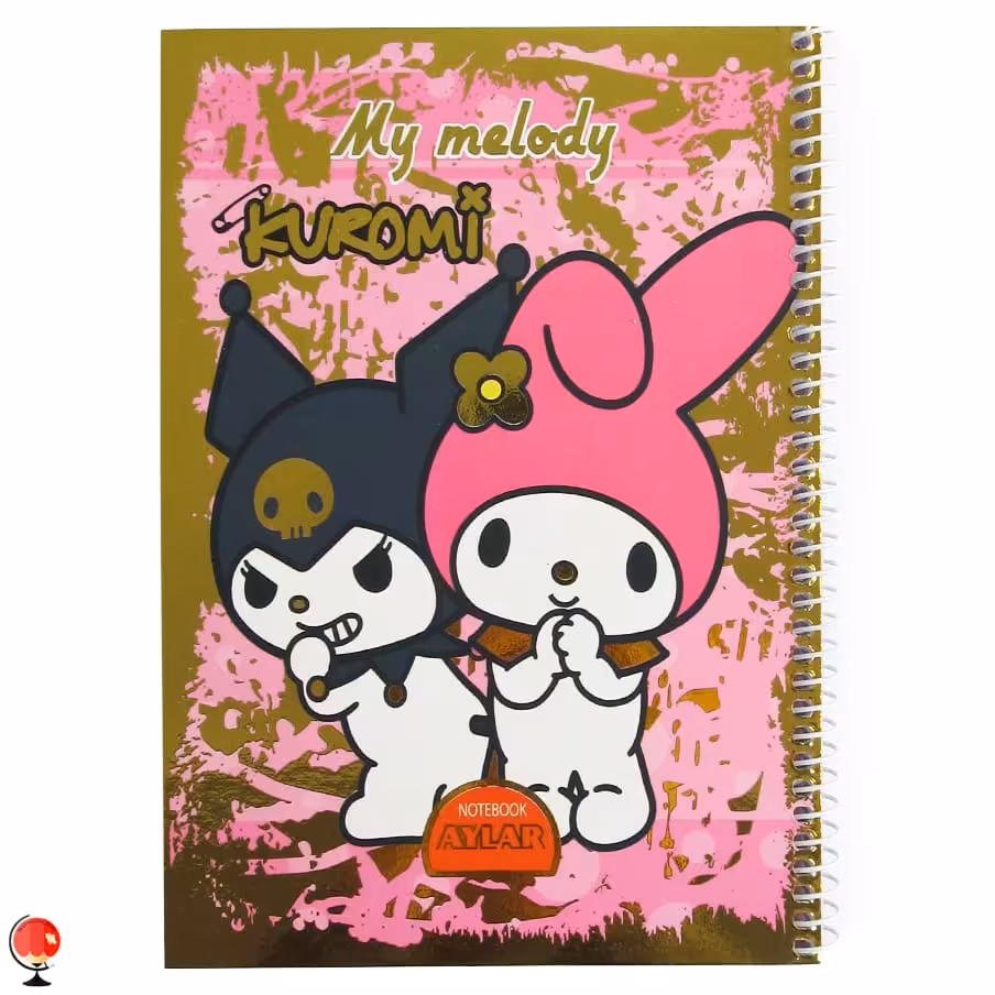 دفتر نقاشی 50 برگ سیمی طرح کرومی صورتی آیلار