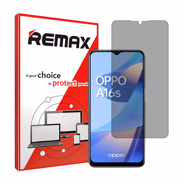 گلس اوپو A16s مدل هیدروژلی پرایوسی برند ریمکس کد S