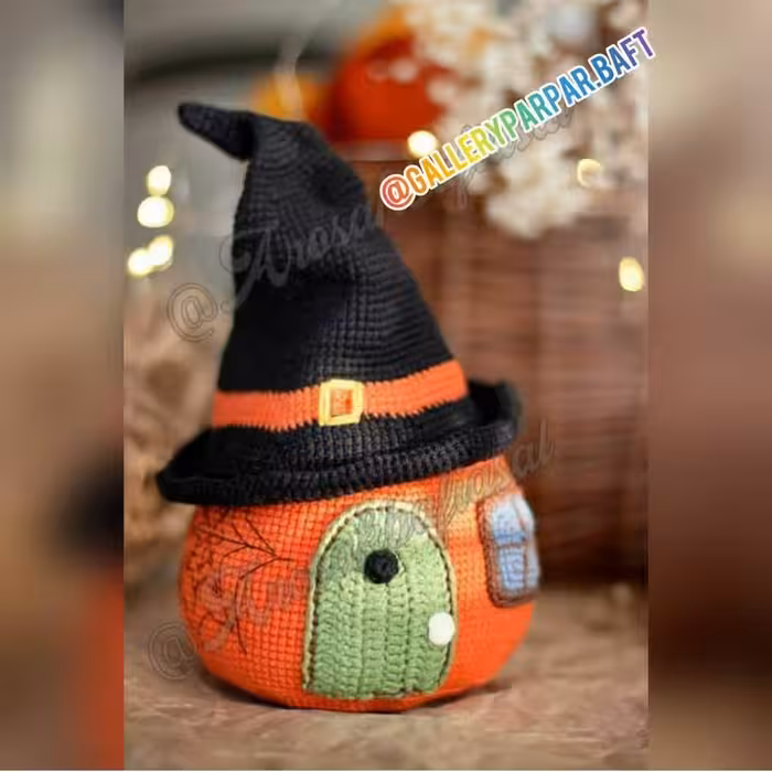 عروسک خانه کدوتنبل (دستبافت)