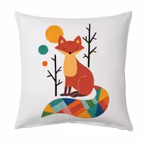 کاور کوسن کراس‌ماه طرح Fox  سایز 40 در 40 سانتیمتری کد c2081