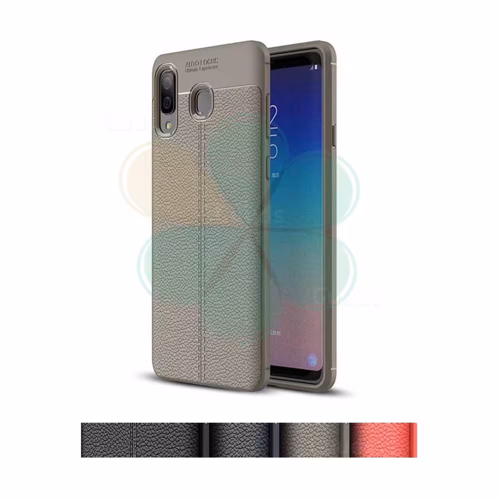 کاور چرمی اتو فوکوس مناسب گوشی سامسونگ Samsung A8 Star / A9 Star