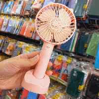 پنکه شارژی طرح دار مدل 07 به همراه پایه نگهدارنده