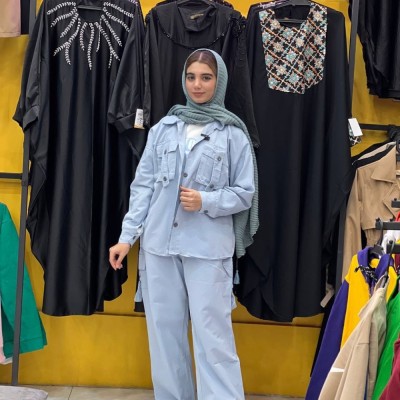 ست کت و شلوار کتان تضمینی