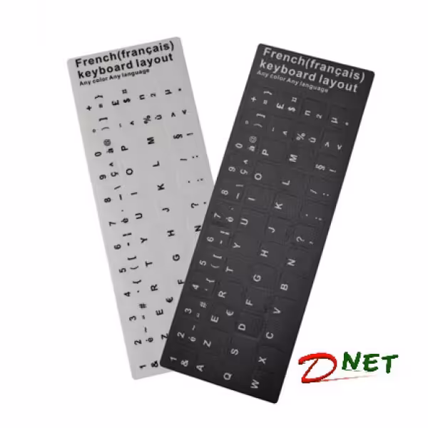 بر چسب حروف کیبورد فارسی انگلیسی چرمی