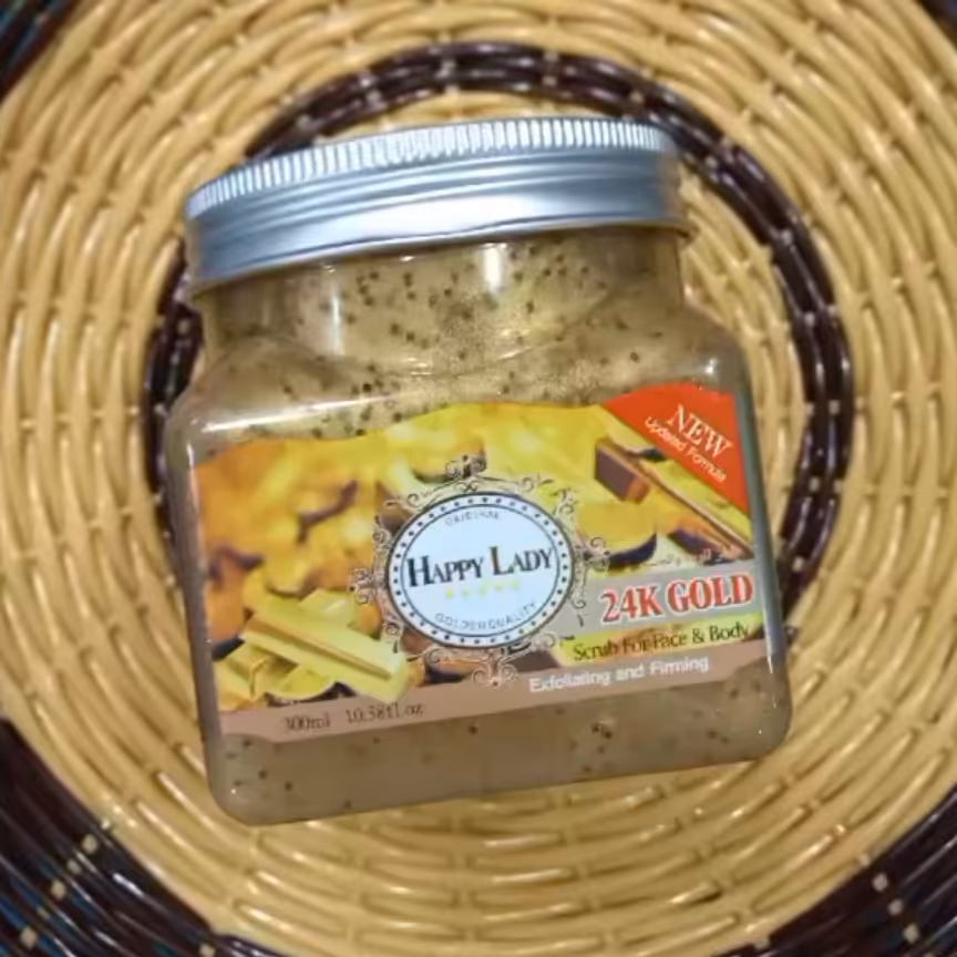 اسکراب  صورت و بدن  طلای 24 هپی لیدی