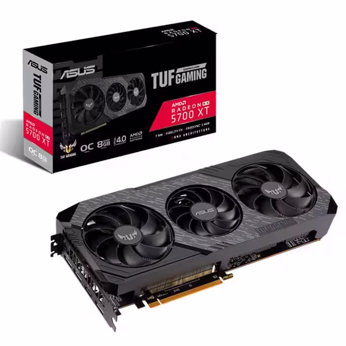 کارت گرافیک ایسوس مدل TUF 3-RX5700XT-O8G-EVO-GAMING حافظه 8 گیگابایت